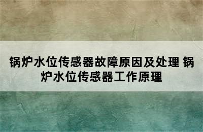 锅炉水位传感器故障原因及处理 锅炉水位传感器工作原理